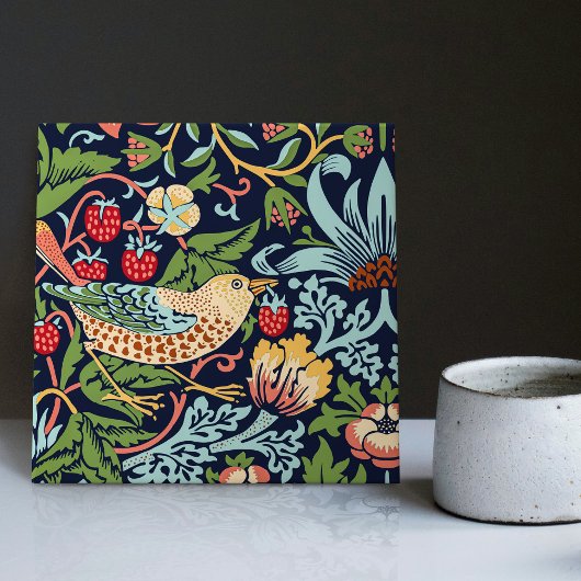 William Morris Strawberry Thief Ceramic Tegel Tegeltje