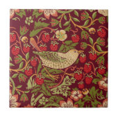 William Morris Strawberry Thief Ceramic Tegel Tegeltje (Voorkant)