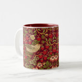 William Morris Strawberry Thief Coffee Mok (Voorkant links)
