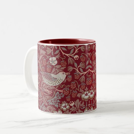 William Morris Strawberry Thief Coffee Mok (Voorkant links)
