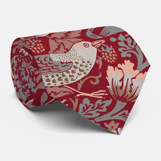William Morris Strawberry Thief Cravate (Roulé)