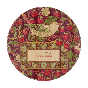 William Morris Strawberry Thief Cutting Board Snijplank