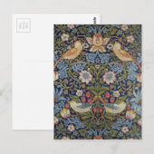 William Morris Strawberry Thief Design 1883 Briefkaart (Voorkant / Achterkant)