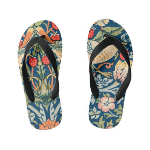  William Morris "Strawberry Thief"-design Kinder Teenslippers