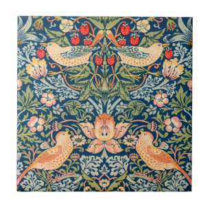 William Morris Strawberry Thief Design Tegeltje