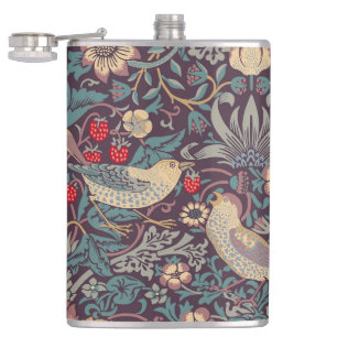 William Morris Strawberry Thief Flask Heupfles