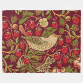 William Morris Strawberry Thief Fleece Blanket (Voorkant (Horizontaal))
