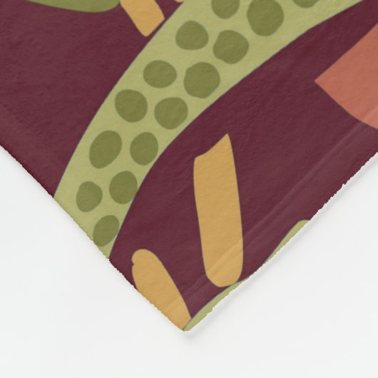 William Morris Strawberry Thief Fleece Blanket (Hoek)