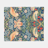 William Morris Strawberry Thief Fleece Blanket (Voorkant (Horizontaal))