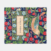 William Morris Strawberry Thief Fleece Blanket (Voorkant (Horizontaal))