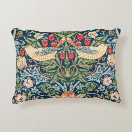 William Morris Strawberry Thief Floral Art Nouveau Accent Kussen
