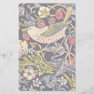 William Morris Strawberry Thief Floral Art Nouveau Briefpapier