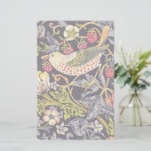 William Morris Strawberry Thief Floral Art Nouveau Briefpapier (Staand voorkant)