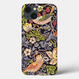 William Morris Strawberry Thief Floral Art Nouveau iPhone 13 Hoesje
