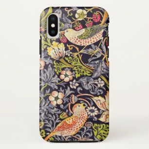 William Morris Strawberry Thief Floral Art Nouveau iPhone XS Hoesje
