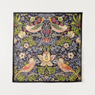 William Morris Strawberry Thief Floral Art Nouveau Wandkleed