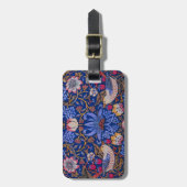 William Morris Strawberry Thief Floral Pattern Bagagelabel (Voorkant verticaal)