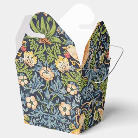 William Morris Strawberry Thief Floral Pattern Bedankdoosjes (Geopend)