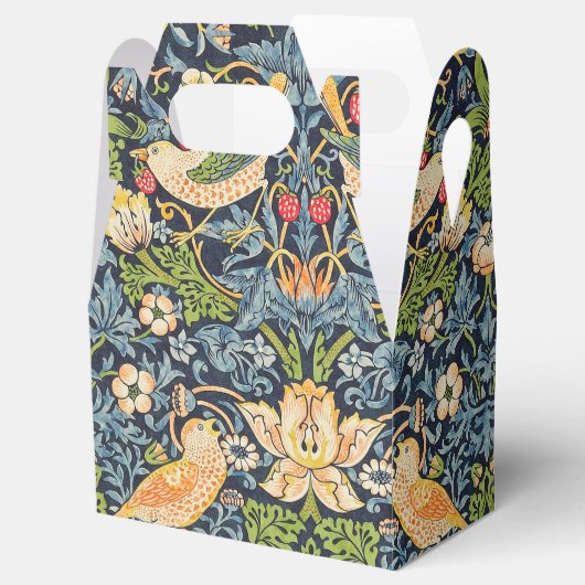 William Morris Strawberry Thief Floral Pattern Bedankdoosjes (Geopend)
