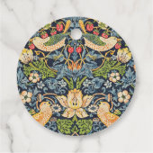 William Morris Strawberry Thief Floral Pattern Bedankjes Labels (Achterkant)