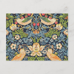 William Morris Strawberry Thief Floral Pattern Briefkaart