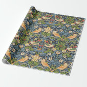 William Morris Strawberry Thief Floral Pattern Cadeaupapier (Uitgerold)