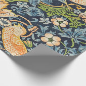 William Morris Strawberry Thief Floral Pattern Cadeaupapier (Hoek)