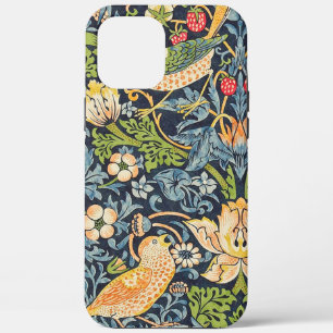 William Morris Strawberry Thief Floral Pattern iPhone 12 Pro Max Hoesje