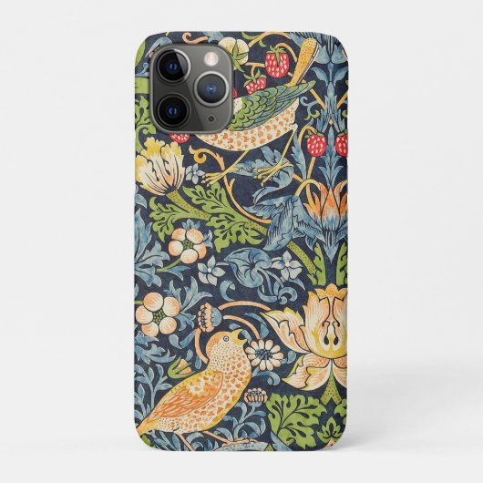William Morris Strawberry Thief Floral Pattern Case-Mate iPhone Case (Achterkant)