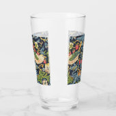 William Morris Strawberry Thief Floral Pattern Glas (Links)
