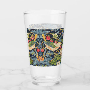 William Morris Strawberry Thief Floral Pattern Glas