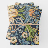 William Morris Strawberry Thief Floral Pattern Inpakpapier Vel (In situ)