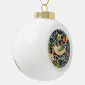 William Morris Strawberry Thief Floral Pattern Keramische Bal Ornament (Links)