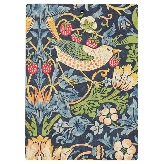William Morris Strawberry Thief Floral Pattern Klembord (Achterkant)