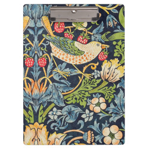 William Morris Strawberry Thief Floral Pattern Klembord