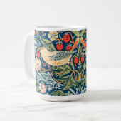 William Morris Strawberry Thief Floral Pattern Koffiemok (Voorkant links)