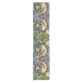 William Morris Strawberry Thief Floral Pattern Korte Tafelloper (Voorkant)