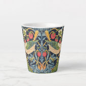 William Morris Strawberry Thief Floral Pattern Latte Mok (Voorkant)