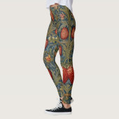 William Morris Strawberry Thief Floral Pattern Leggings (Links)