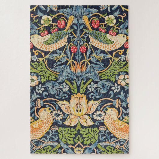 William Morris Strawberry Thief Floral Pattern Legpuzzel (Verticaal)