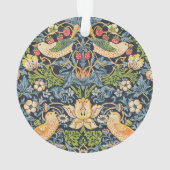 William Morris Strawberry Thief Floral Pattern Ornament (achterkant)