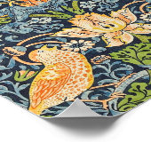 William Morris Strawberry Thief Floral Pattern Poster (Hoek)