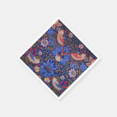 William Morris Strawberry Thief Floral Pattern Servet (Hoek)