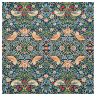 William Morris Strawberry Thief Floral Pattern Stof