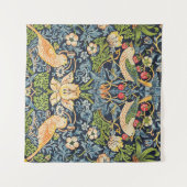 William Morris Strawberry Thief Floral Pattern Wandkleed (Voorkant (horizontaal))