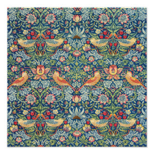 William Morris - Strawberry Thief Foto Afdruk