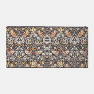 William Morris Strawberry Thief Houtskool Okergeel Bureaumat