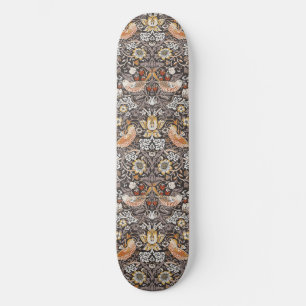 William Morris Strawberry Thief Houtskool Okergeel Skateboard