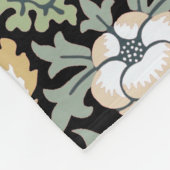 William Morris Strawberry Thief I Black Birds Fleece Deken (Hoek)