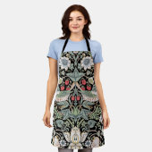 William Morris Strawberry Thief I Black Birds Schort (Gedragen)